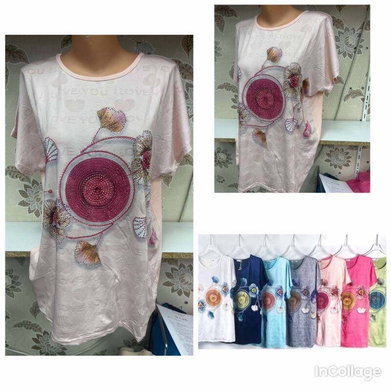 Bluzki damskie Roz L-3XL, Mix Kolor Paczka 12 szt